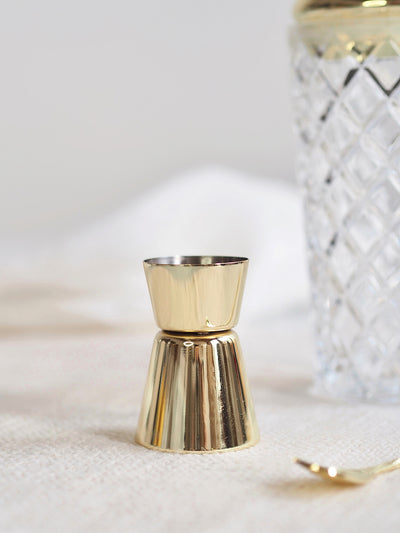 Gold Embossed Glass Cocktail Set