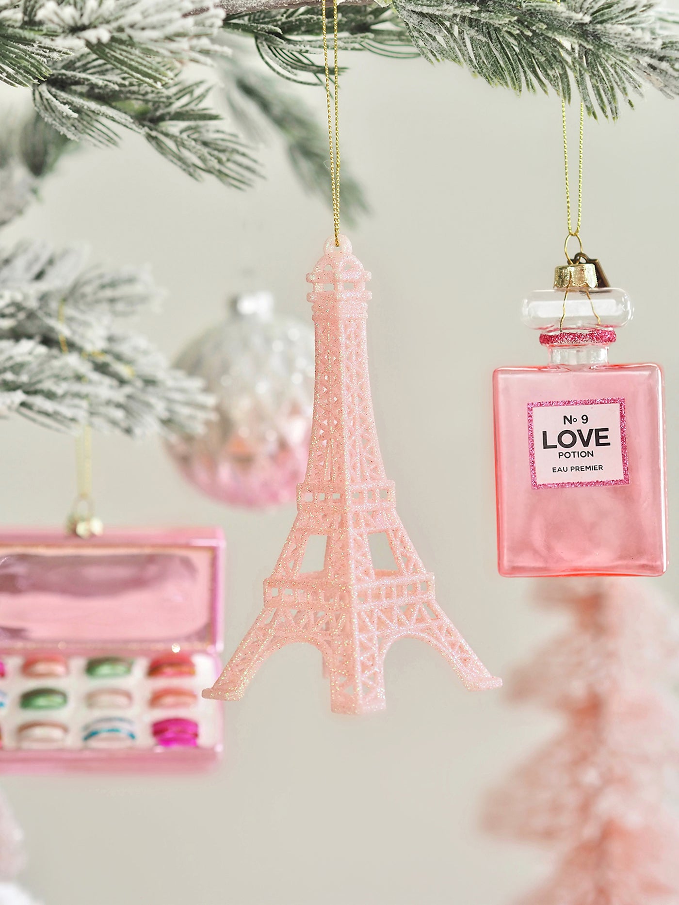 Pink Eiffel Tower Ornament