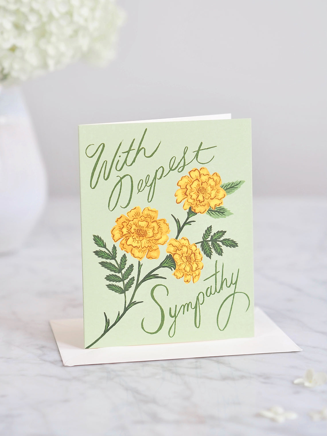 Marigold Sympathy Card