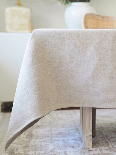 Natural Linen Tablecloth