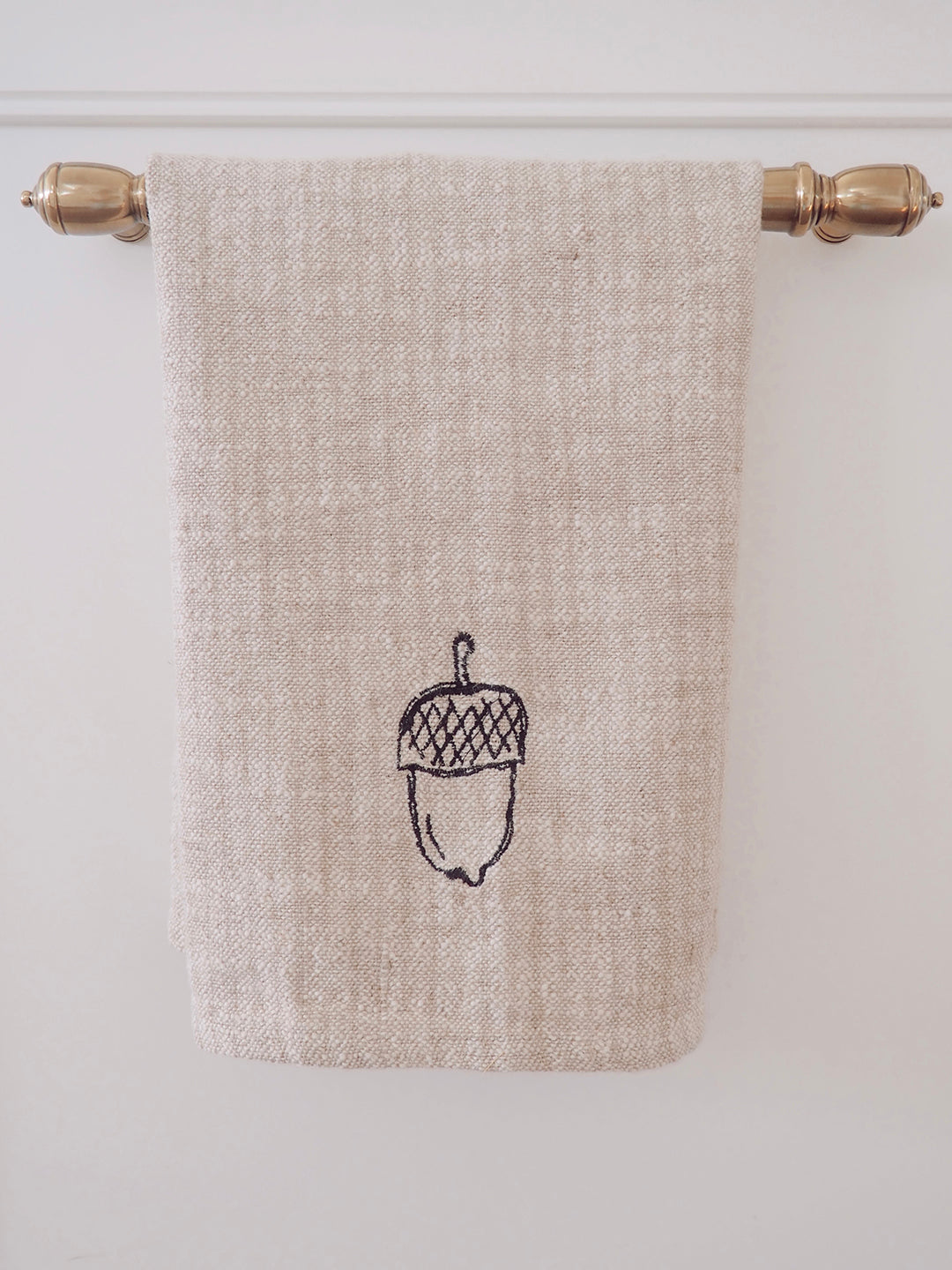 Acorn Linen Tea Towel