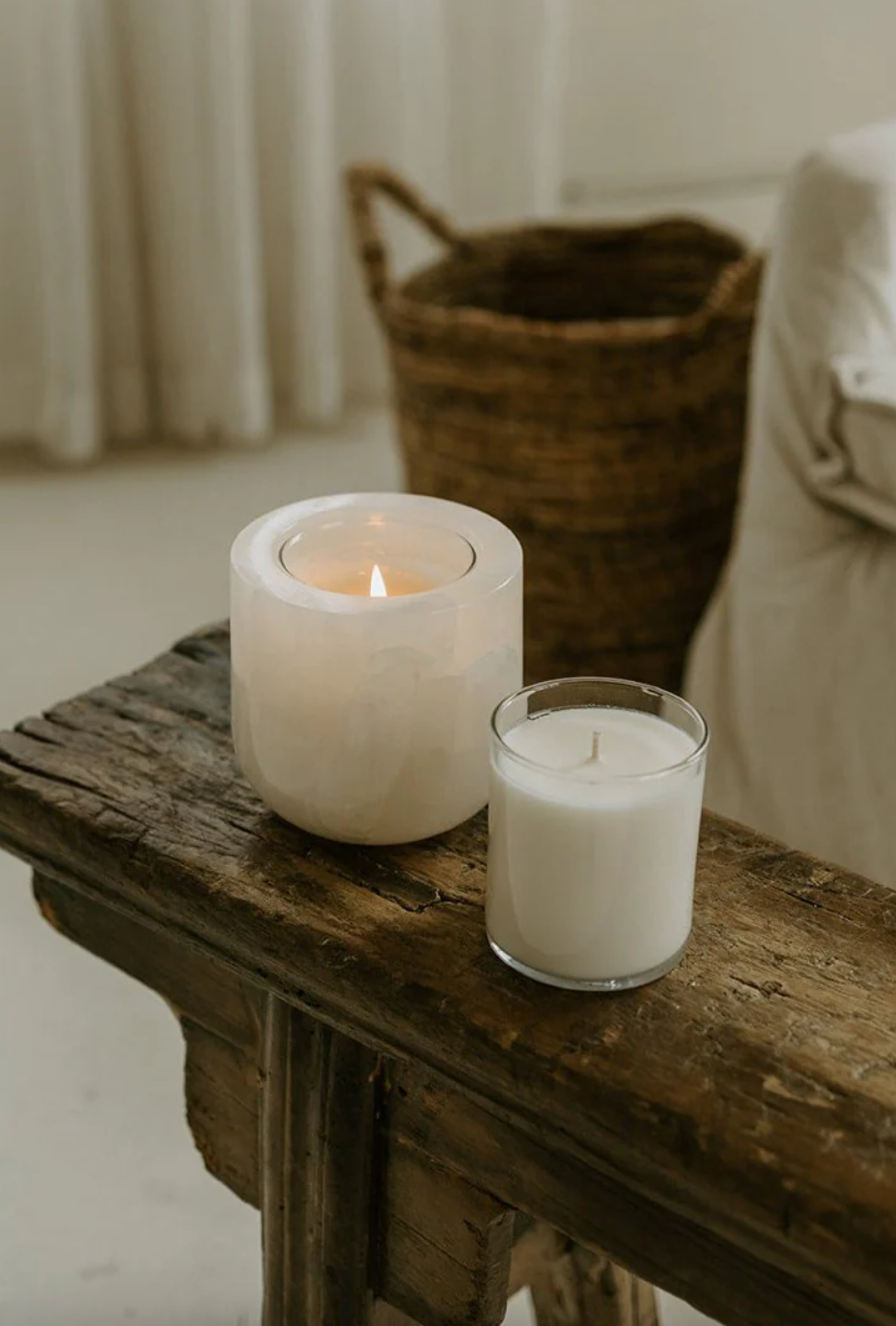 White Onyx Refillable Vessel