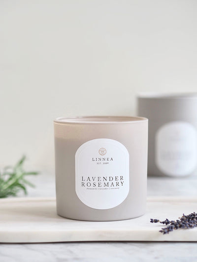 Lavender Rosemary 3 Wick Candle