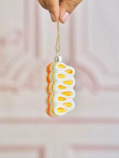 Ribbon Candy Ornament | Yellow