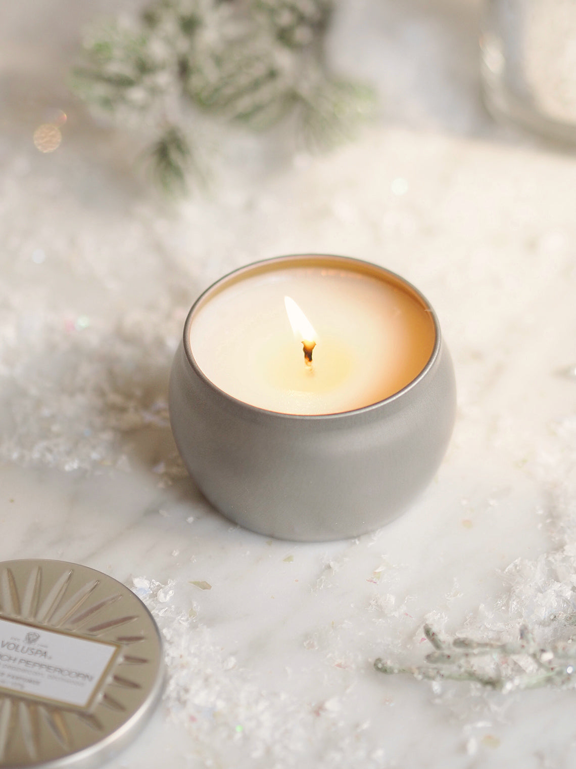 Silver Birch Peppercorn Mini Tin Candle