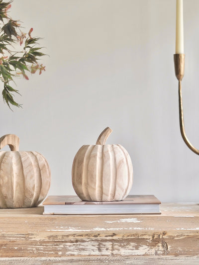 Harvest Wood Pumpkins