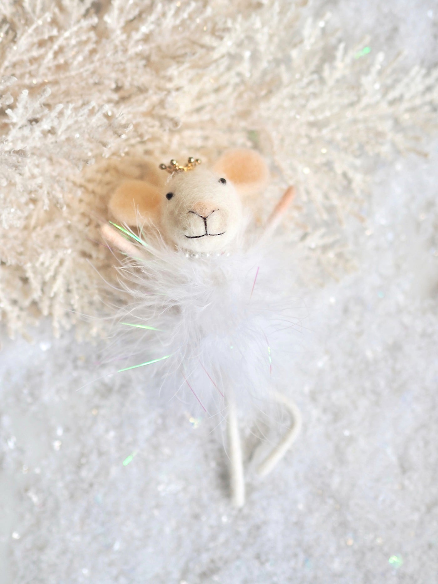 Feathered Belle Ballerina Mouse Ornament