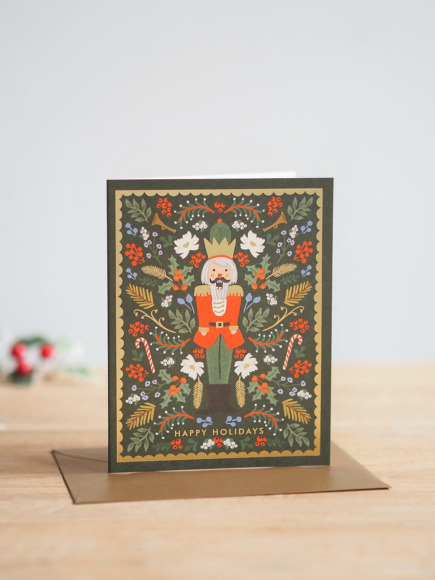 Evergreen Nutcracker Card