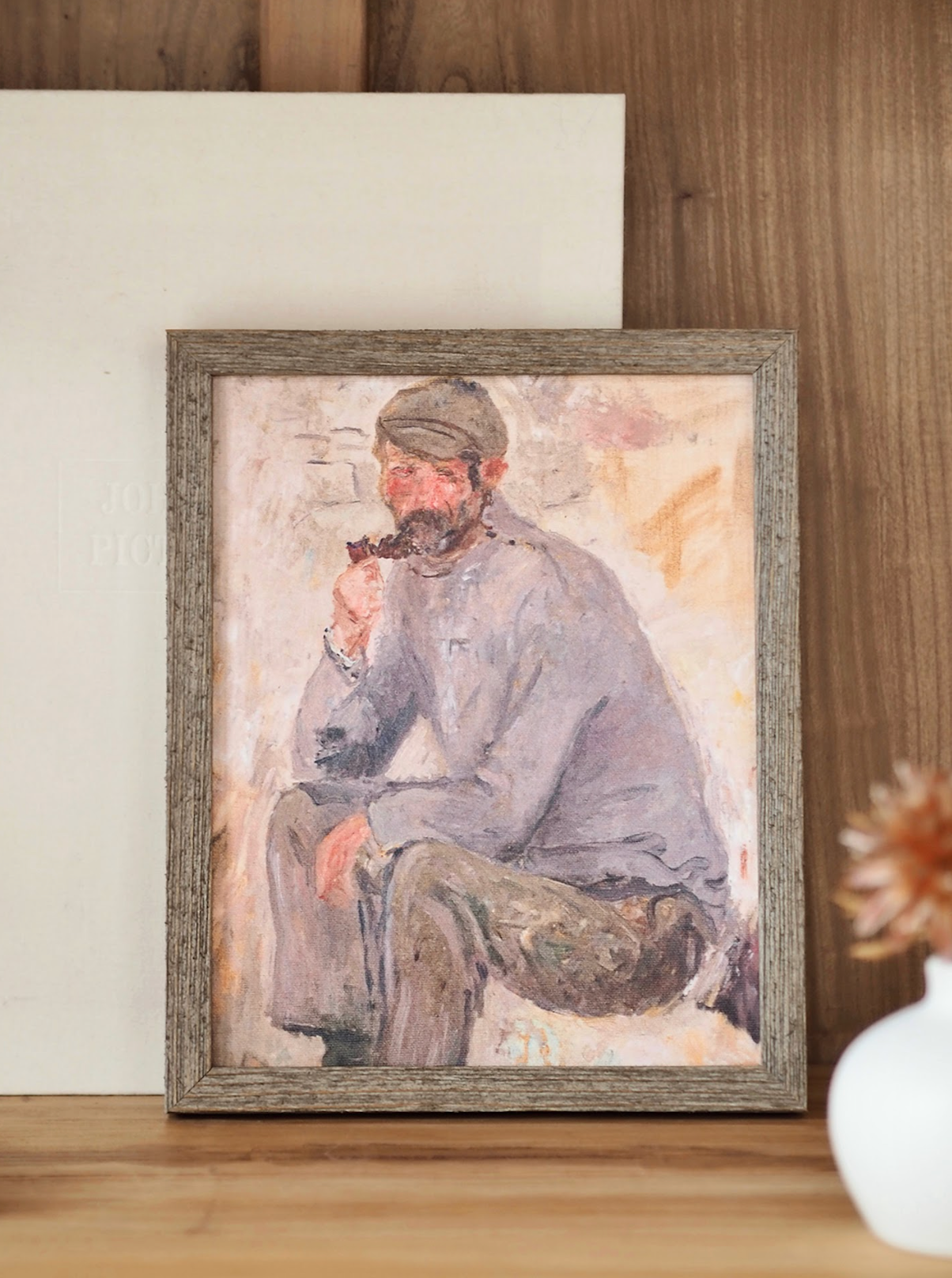 Fisherman Portrait Framed Canvas Print | 8x10