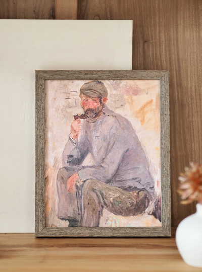 Fisherman Portrait Framed Canvas Print | 8x10