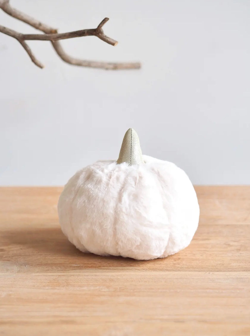 Plush White Pumpkin