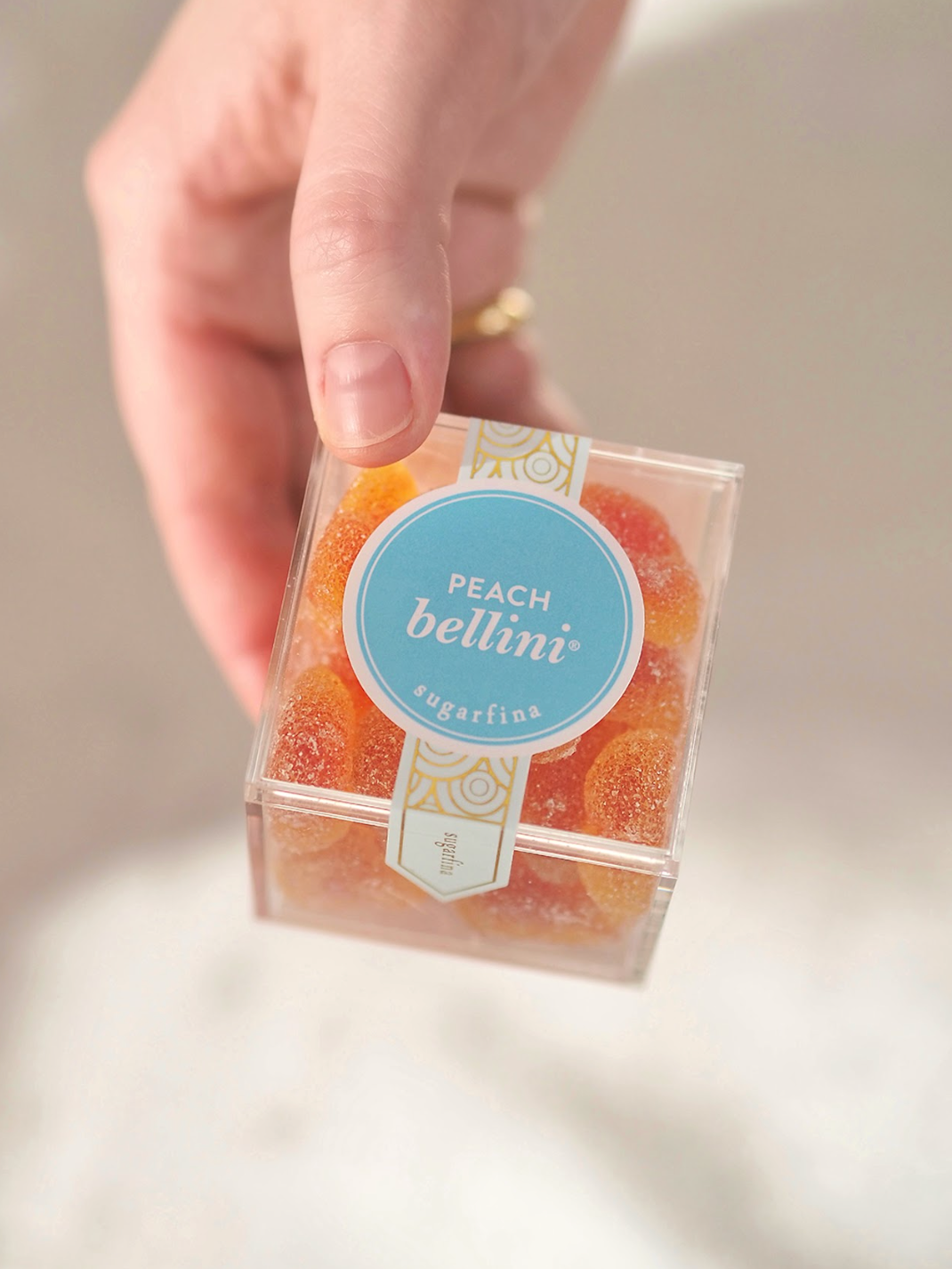 Peach Bellini Hearts Candy