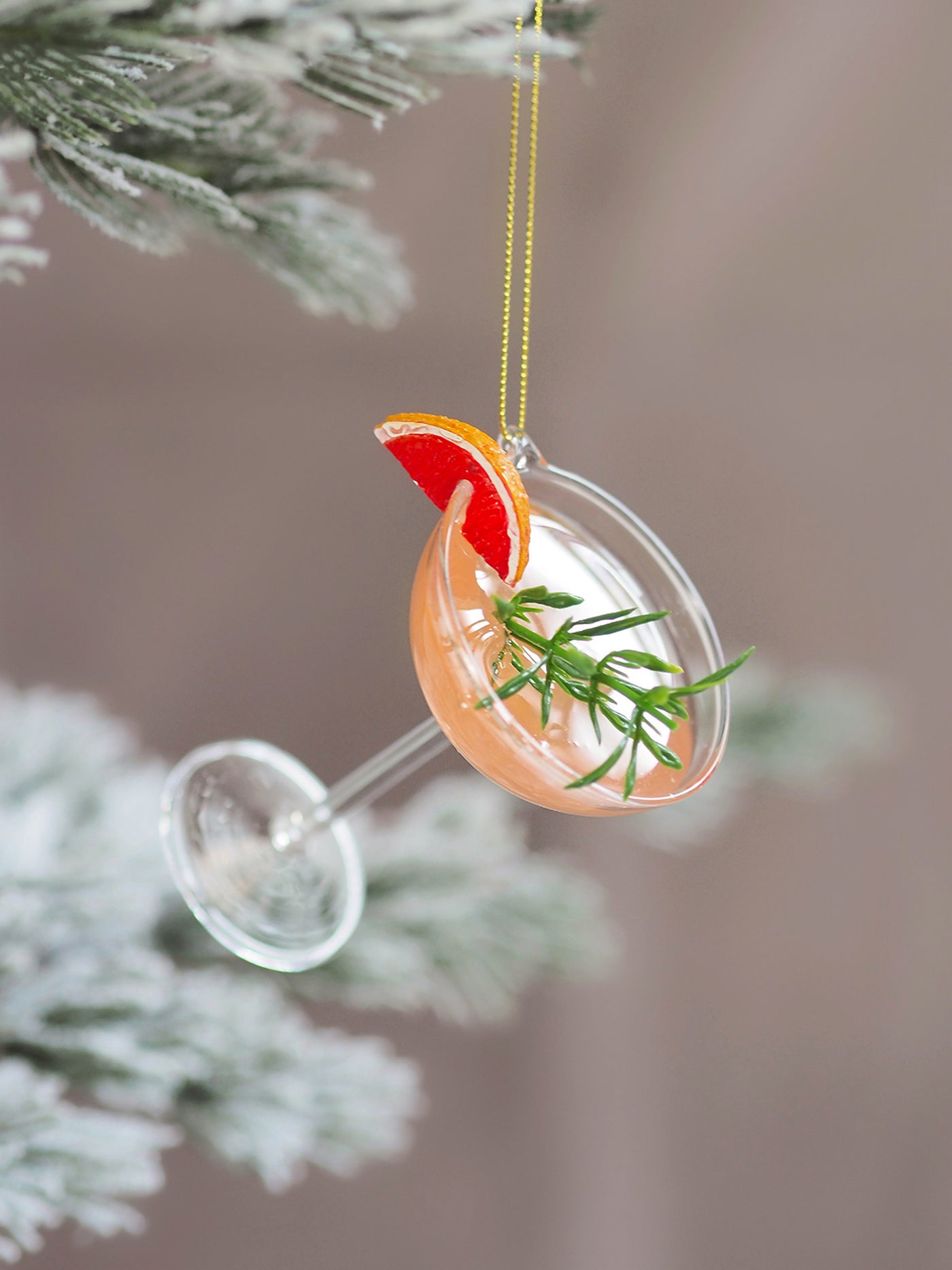 Pink Rosemary Gimlet Ornament