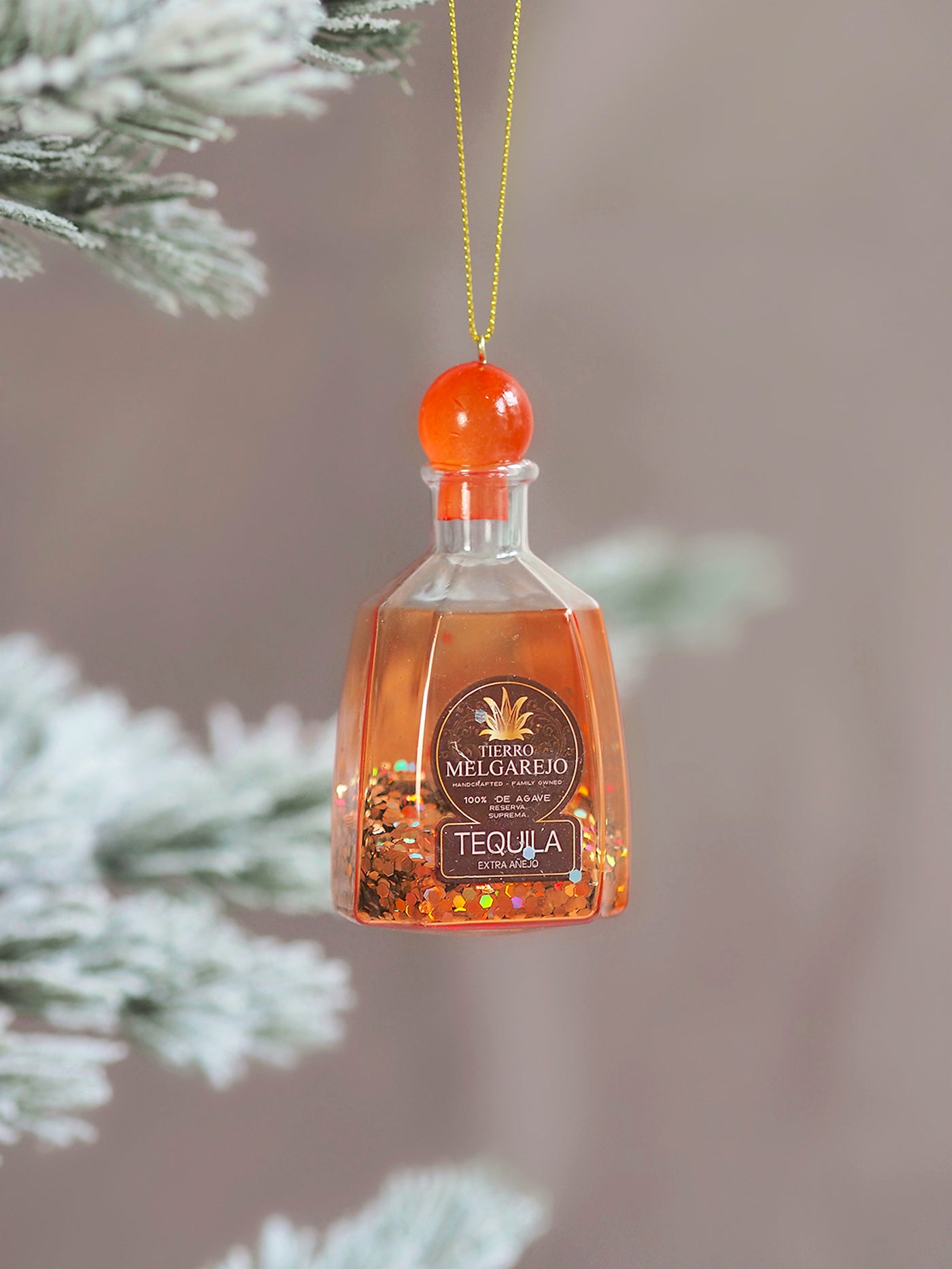 Glitter Tequila Ornament