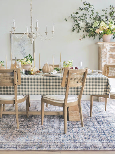 Somerset Gingham Olive Tablecloth