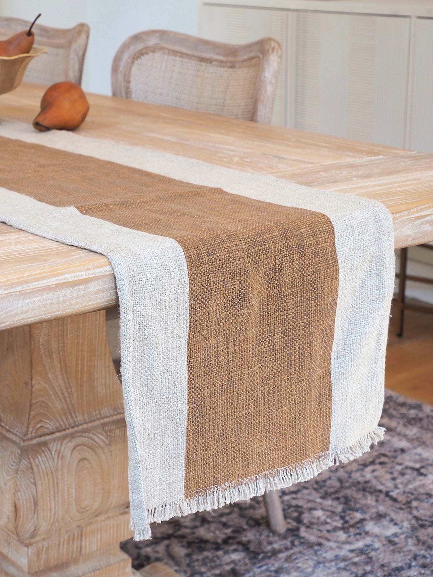 Finneas Natural Table Runner