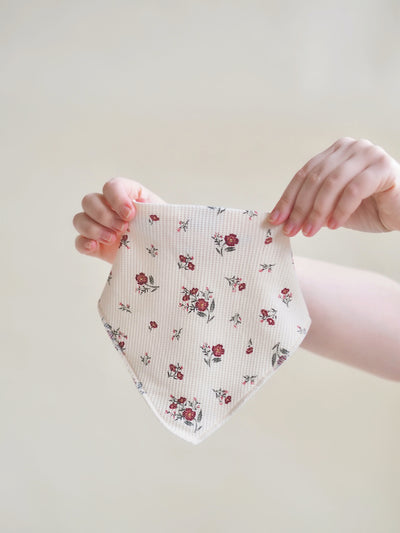 Misty Rose Floral Bandana Bib