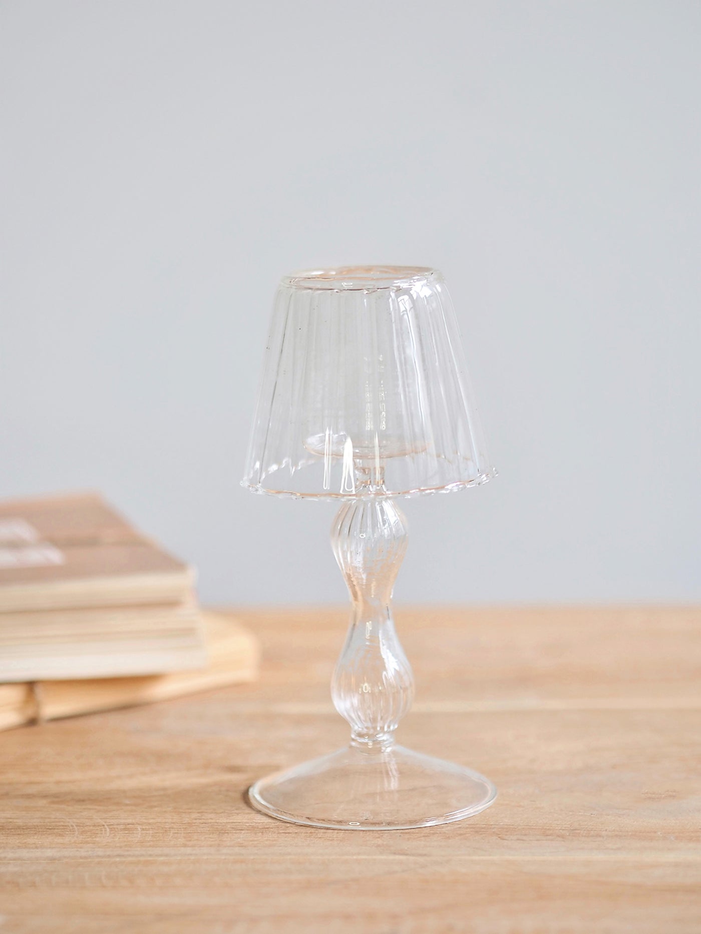 Glass Mini Lamp Candle Holder