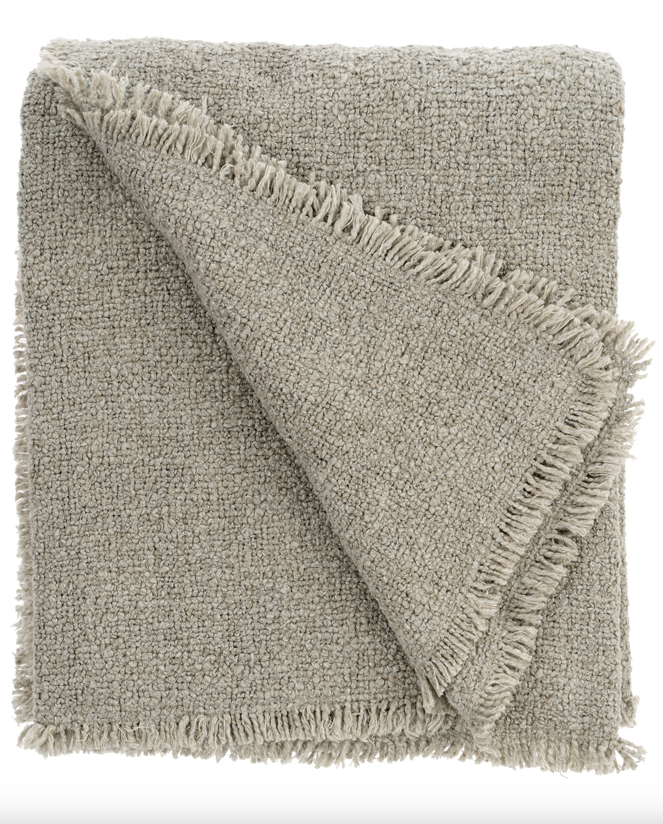 Adeline Grey Boucle Throw