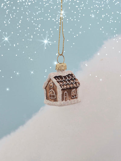 Tiny Gingerbread House Ornament