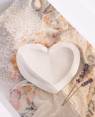 Lavender Linen Heart Sachets