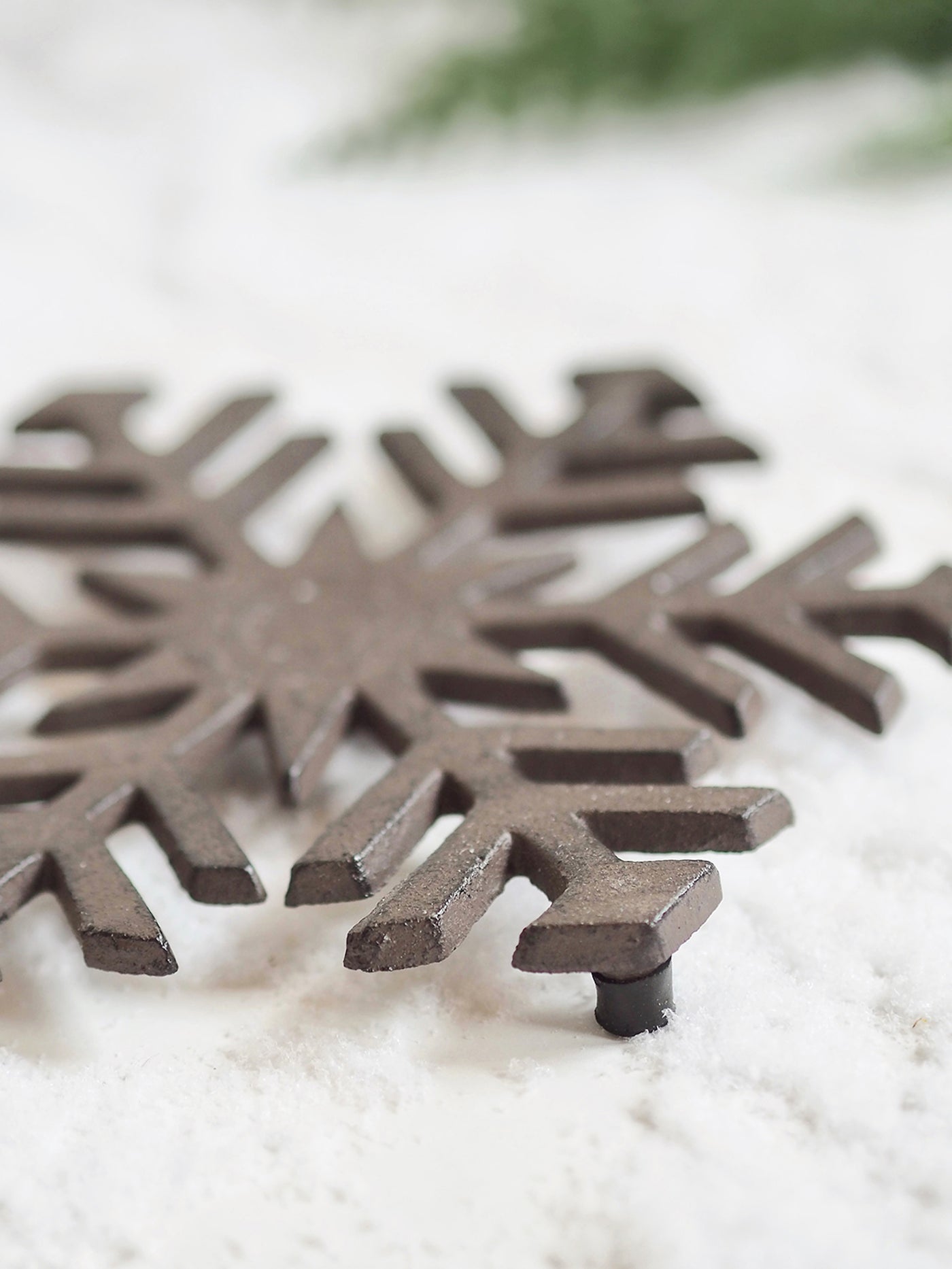 Cast Iron Snowflake Trivet