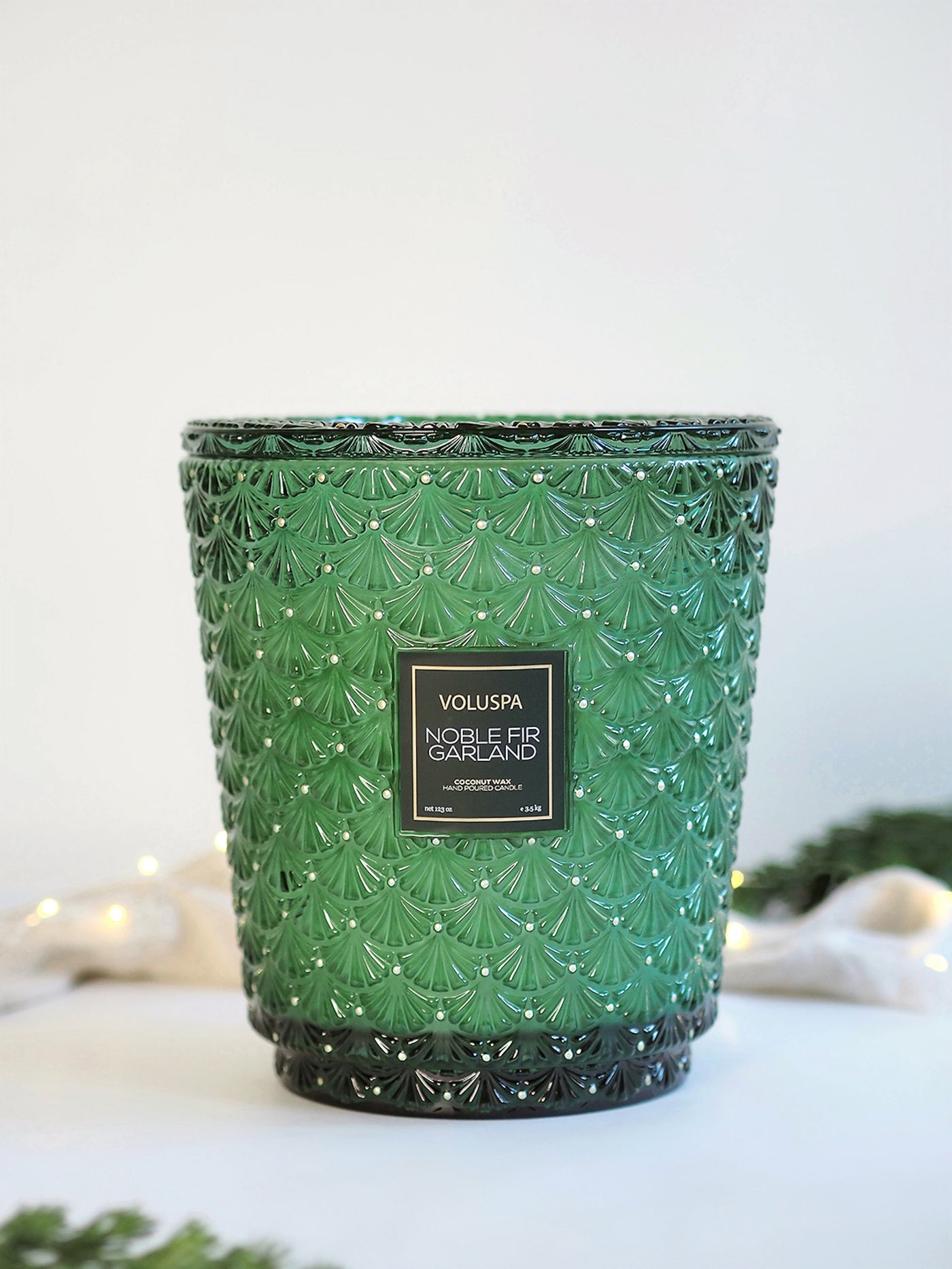 Noble Fir Garland 5 Wick Hearth Candle