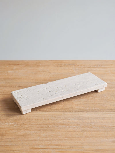 Travertine Footed Serving Board