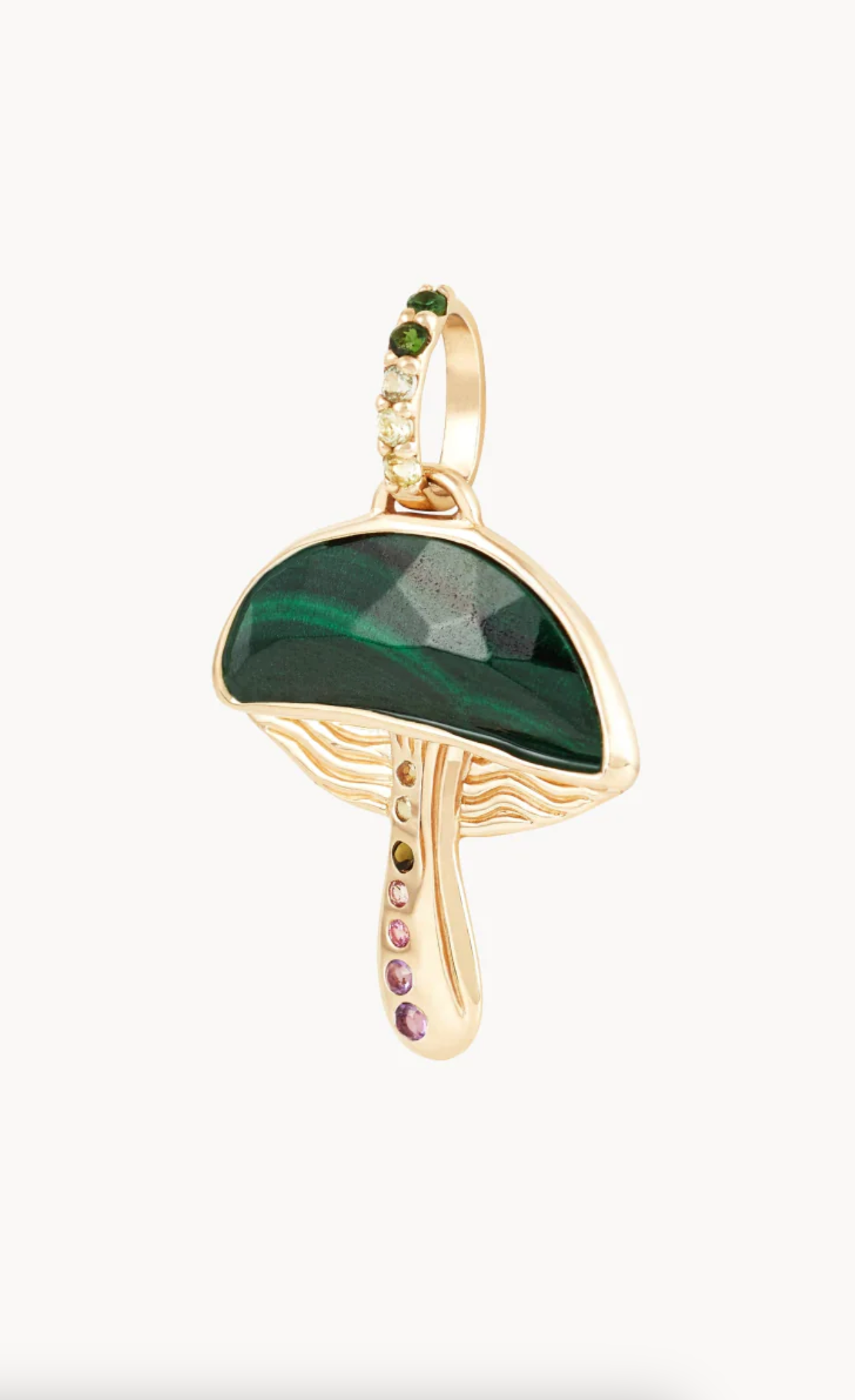 Forest Seeker Mushroom Charm | 10K Gold