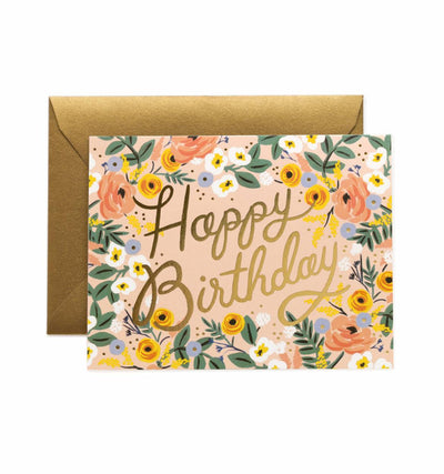 Rose Birthday Card