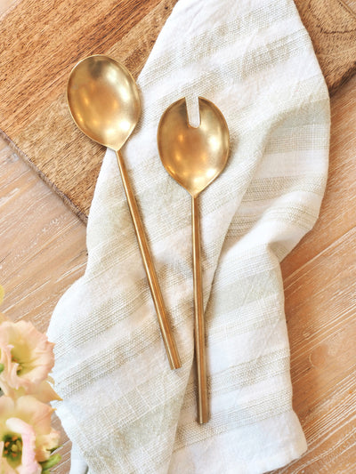 Tides Gold Salad Server Set