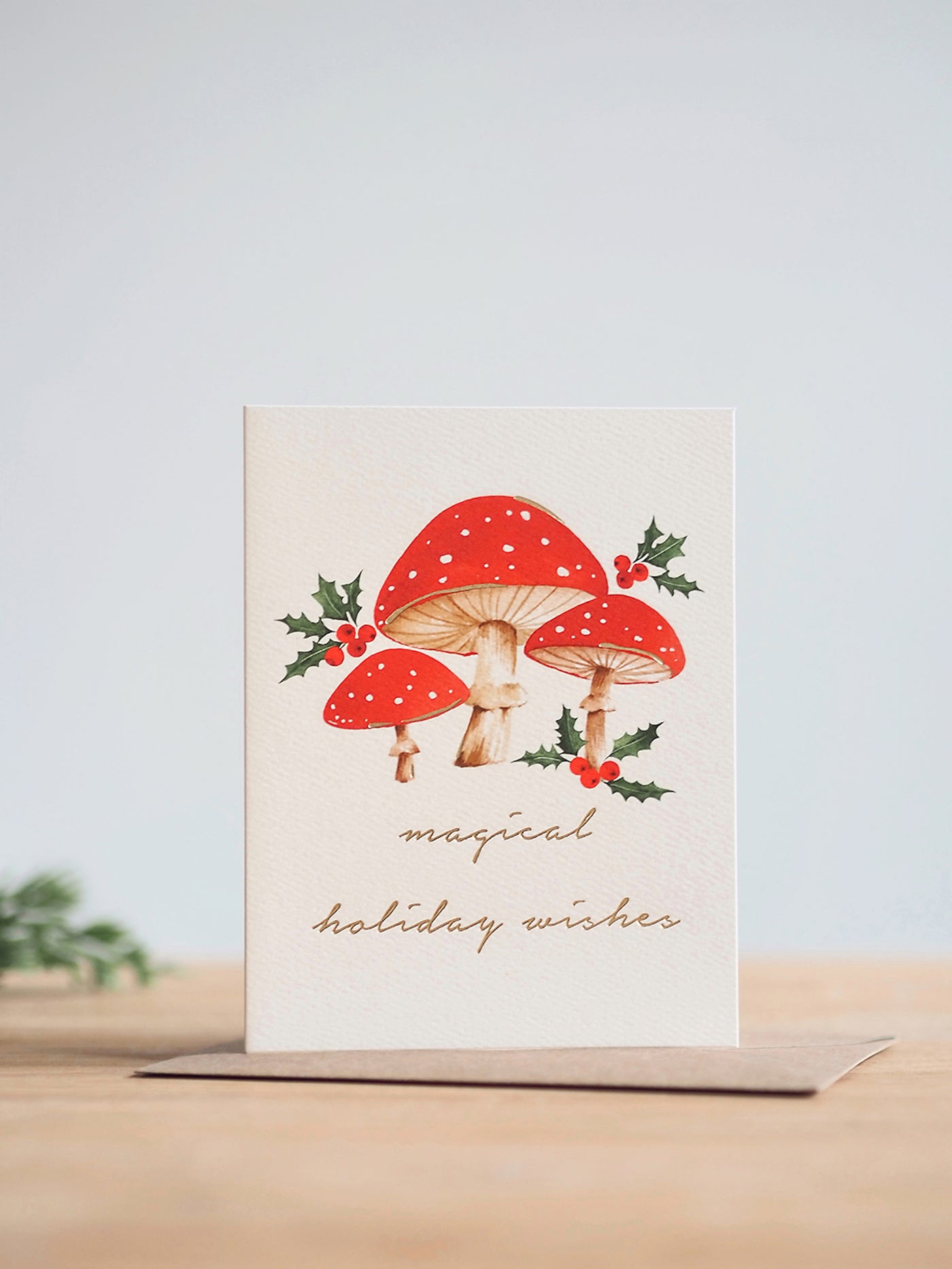 Magical Holiday Mushroom Card