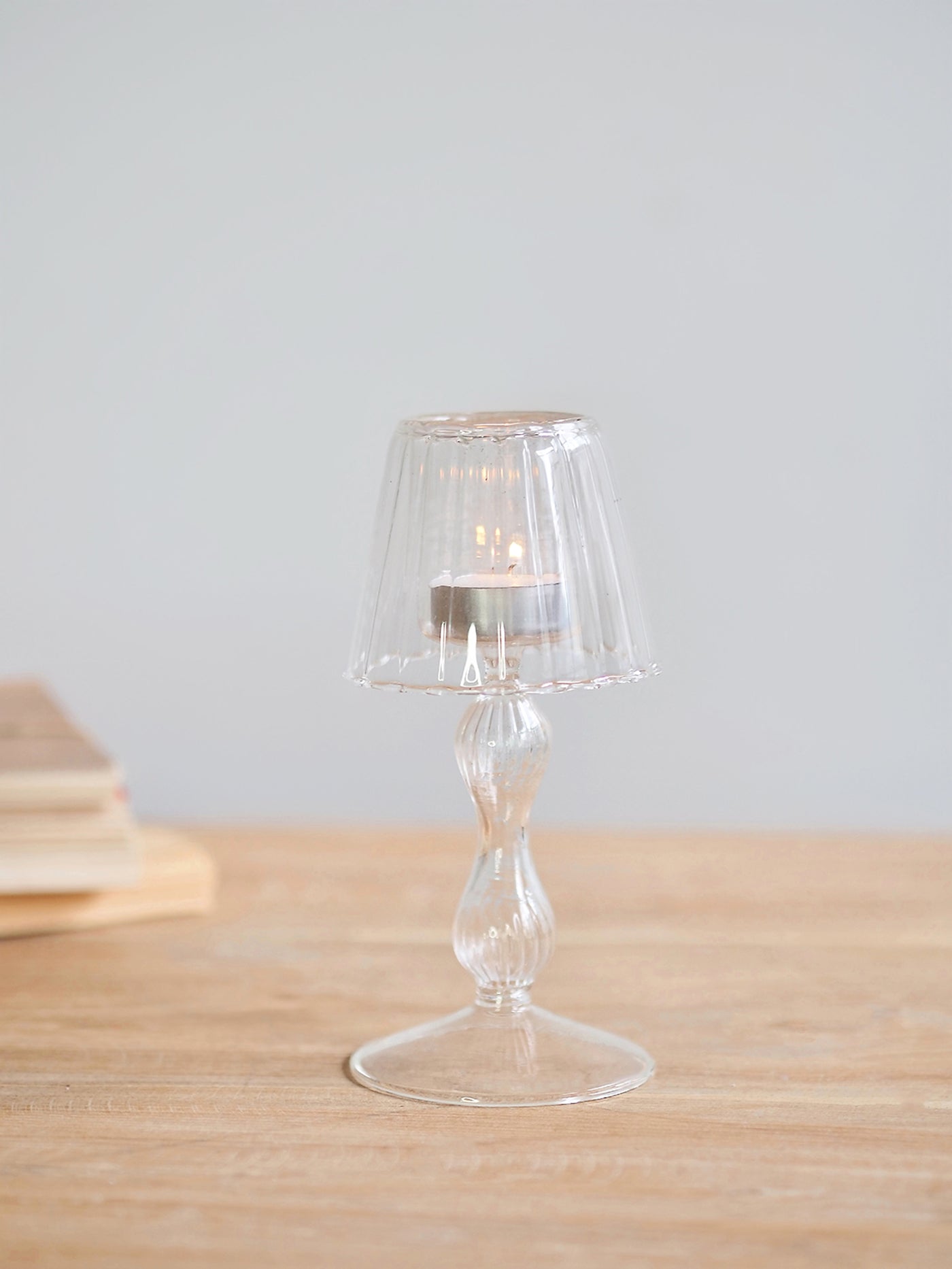 Glass Mini Lamp Candle Holder