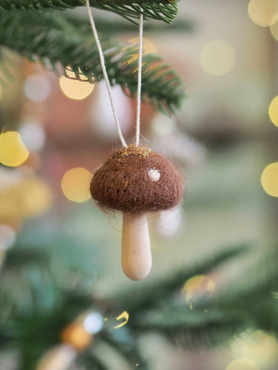 Mini Dot Mushroom Ornaments