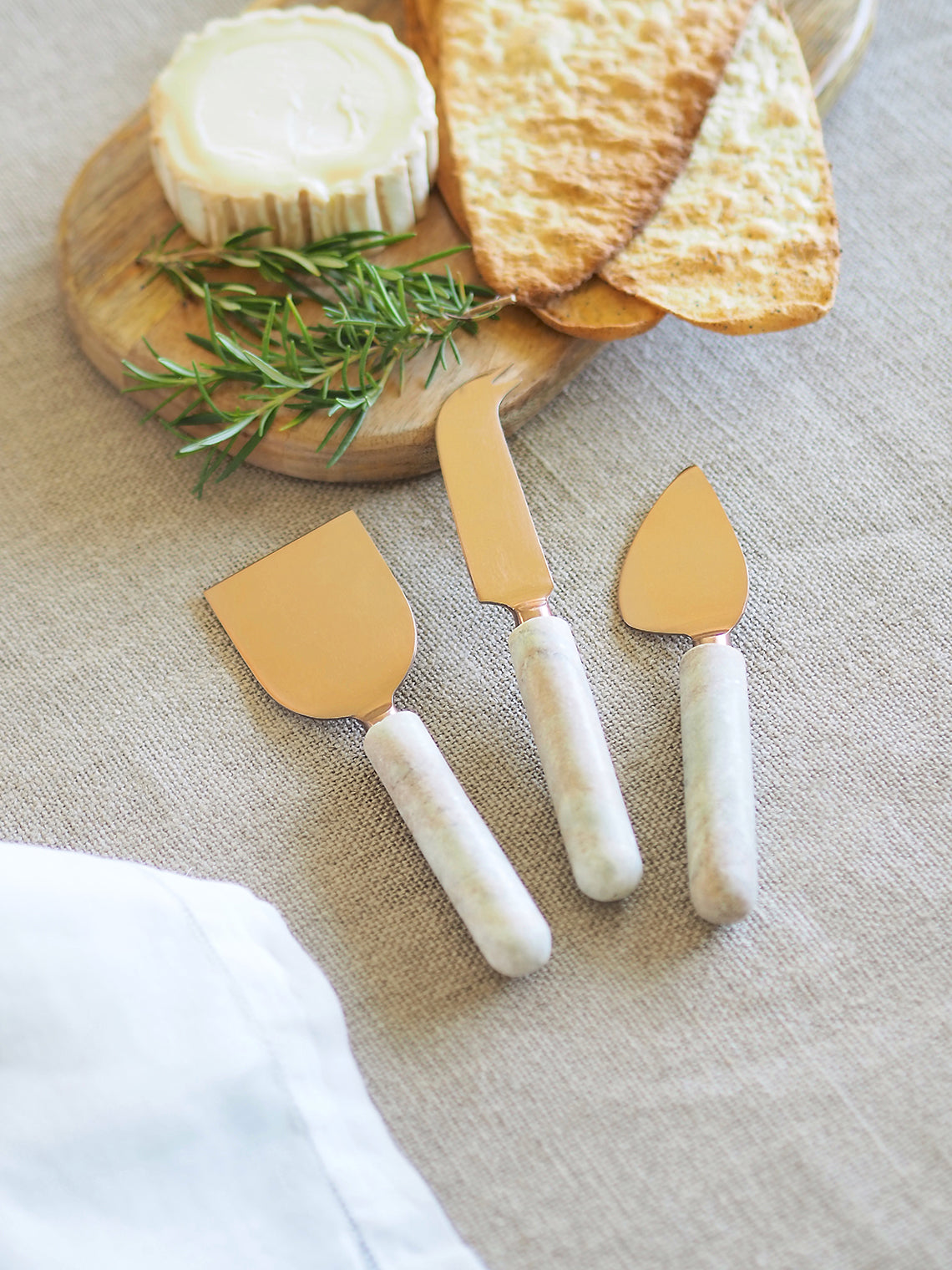 Waterfall Marble Cheese Knives