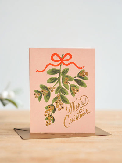 Mistletoe Christmas Card