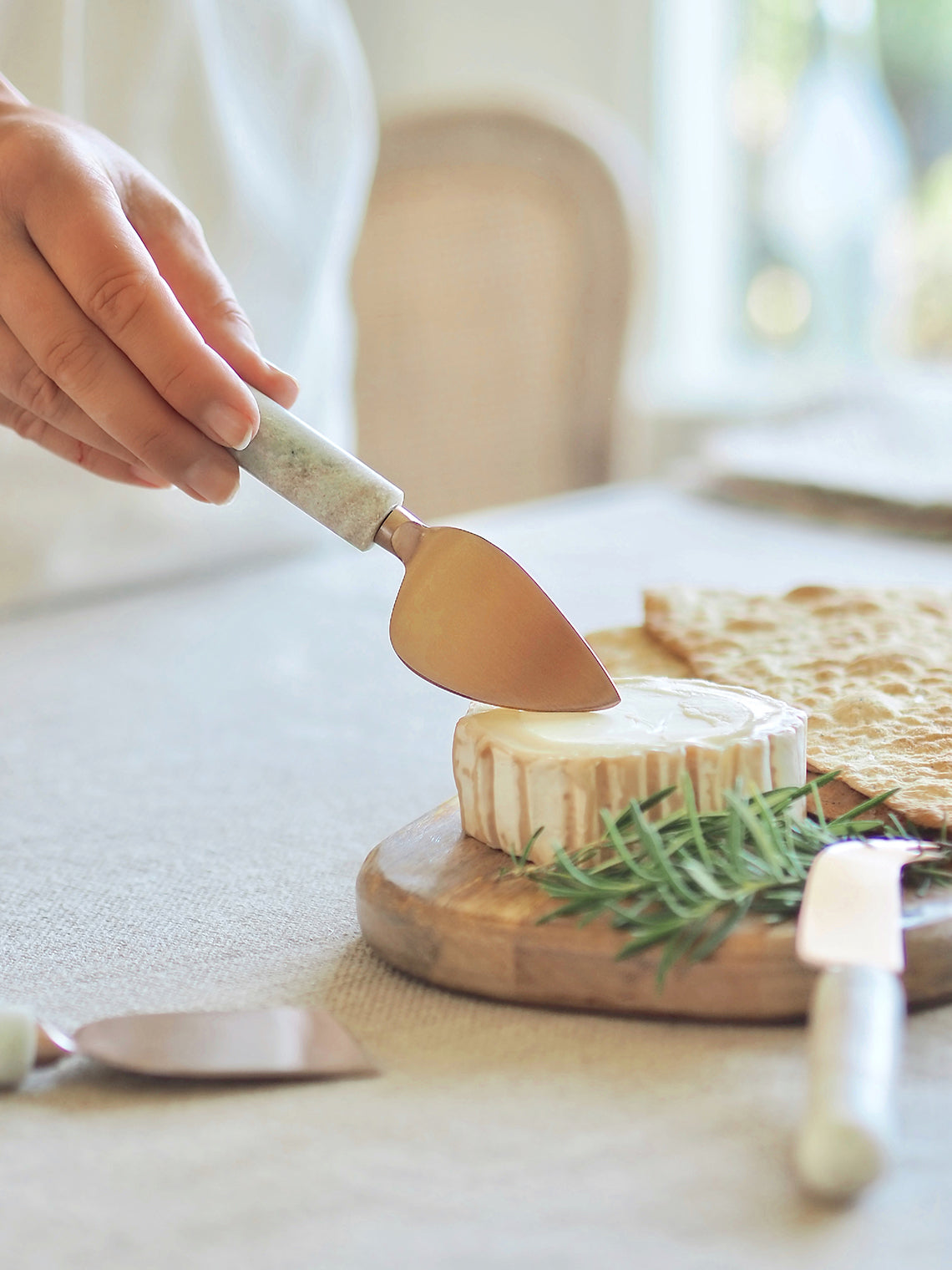 Waterfall Marble Cheese Knives