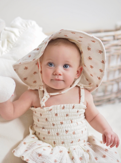 Bitty Blooms Wide Brim Sunhat