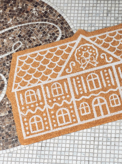 Gingerbread House Doormat