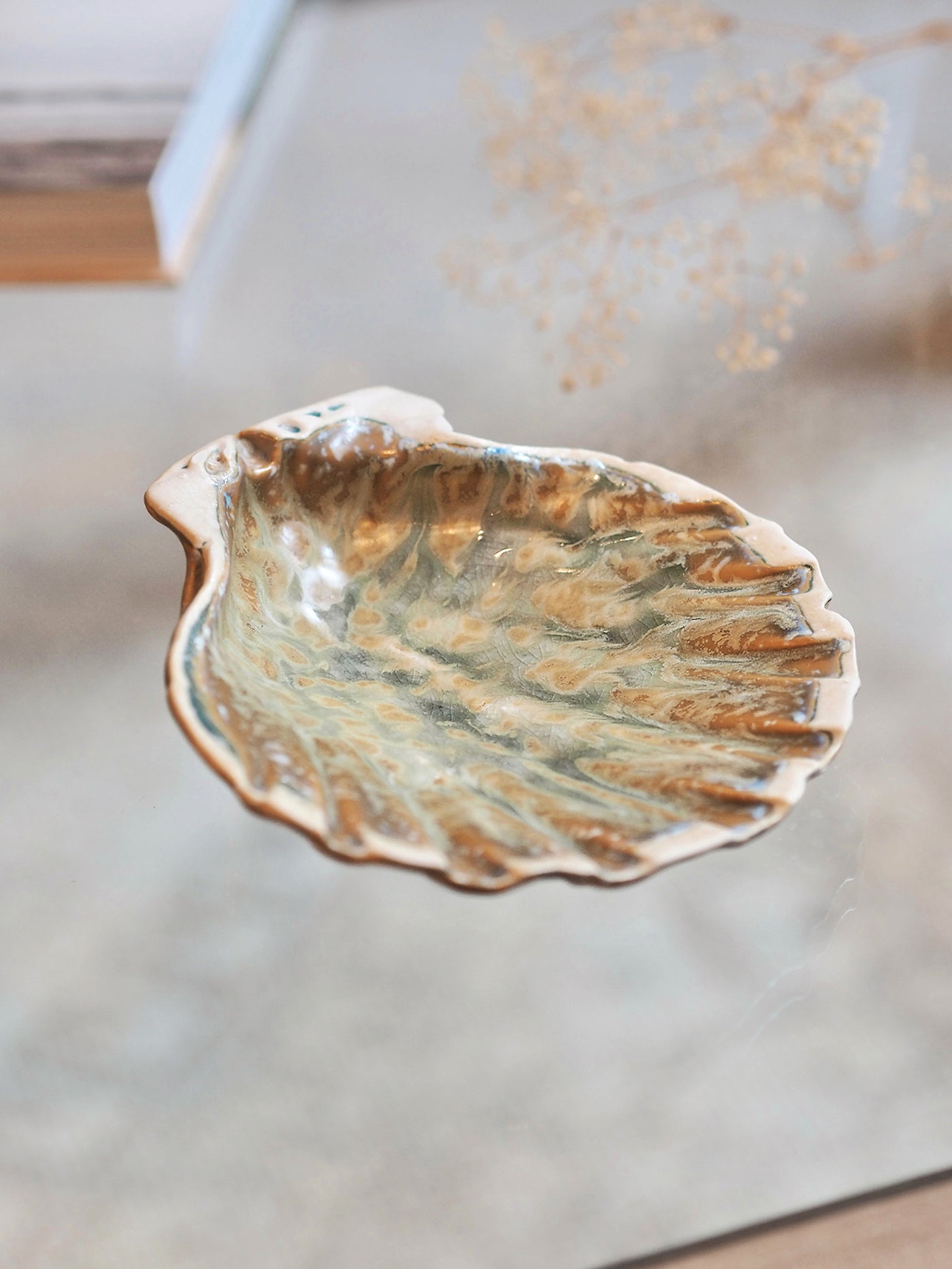 Blue Seashell Dish