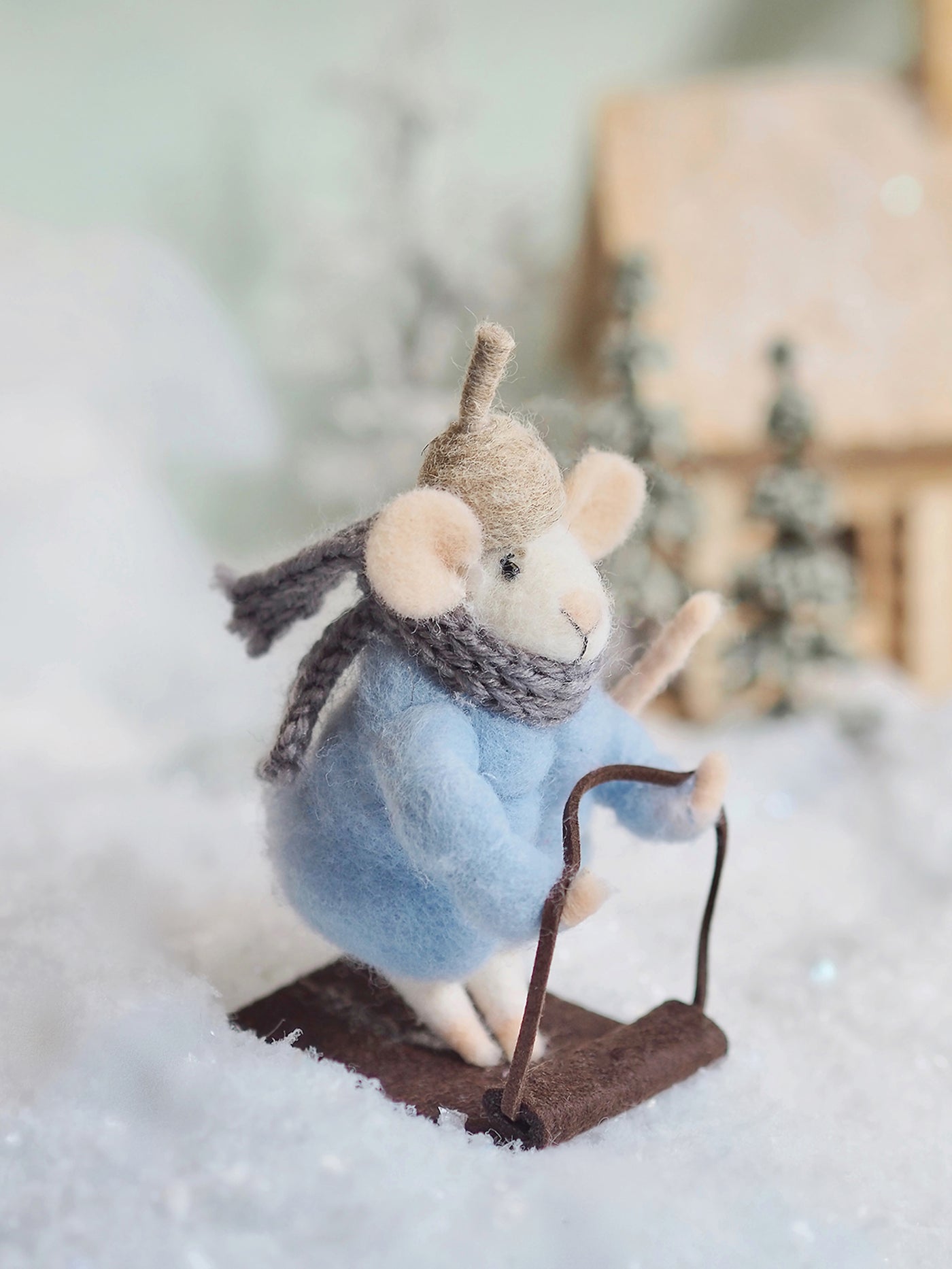 Sledding Soloman Mouse Ornament