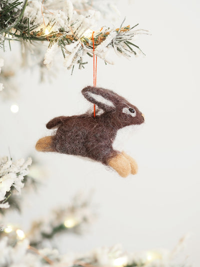 Leaping Rabbit Ornament