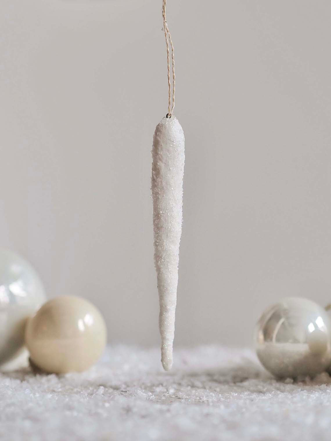 Sparkling Icicle Ornament