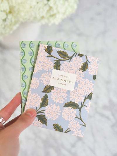 Hydrangea Pocket Notebooks Set of 2