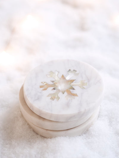 Pearl Snowflake Coaster