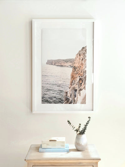 Cliffside Matte White Frame | 25.75" x 37.75"