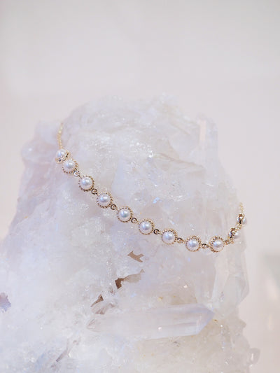 Zara Pearl Bracelet | 14K Gold