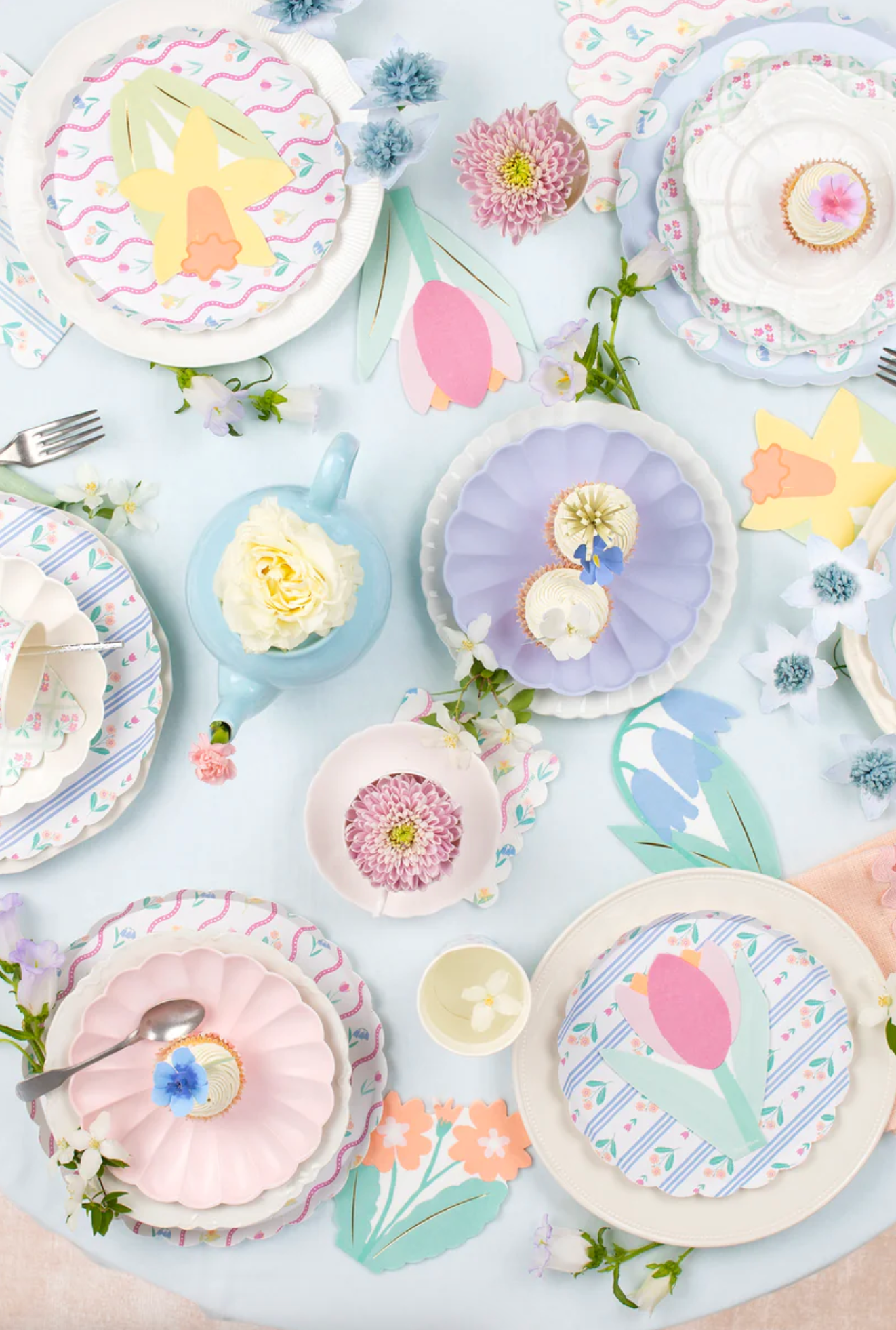 Flower Pattern Side Plates